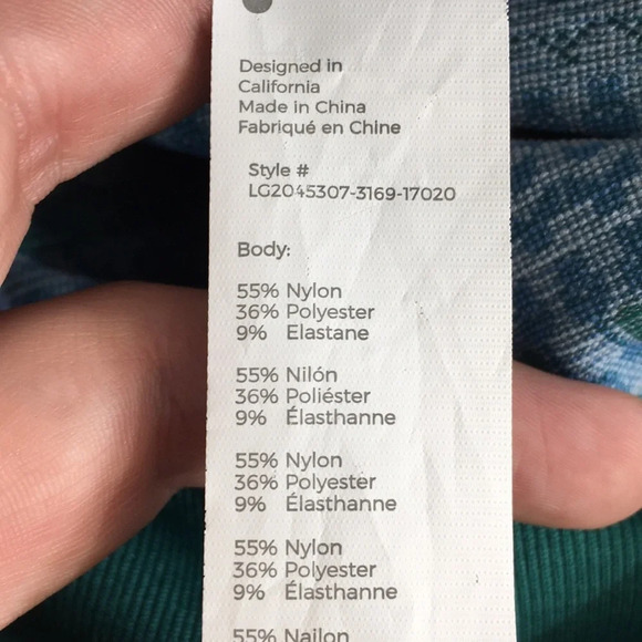 Fabletics Legging Womens XS 4 Green High-Waisted Seamless Fair Isle Dark Jade - Picture 7 of 15